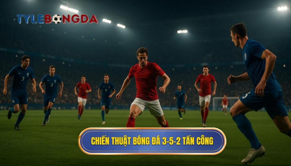 Chiến thuật bóng đá 3-5-2 tấn công