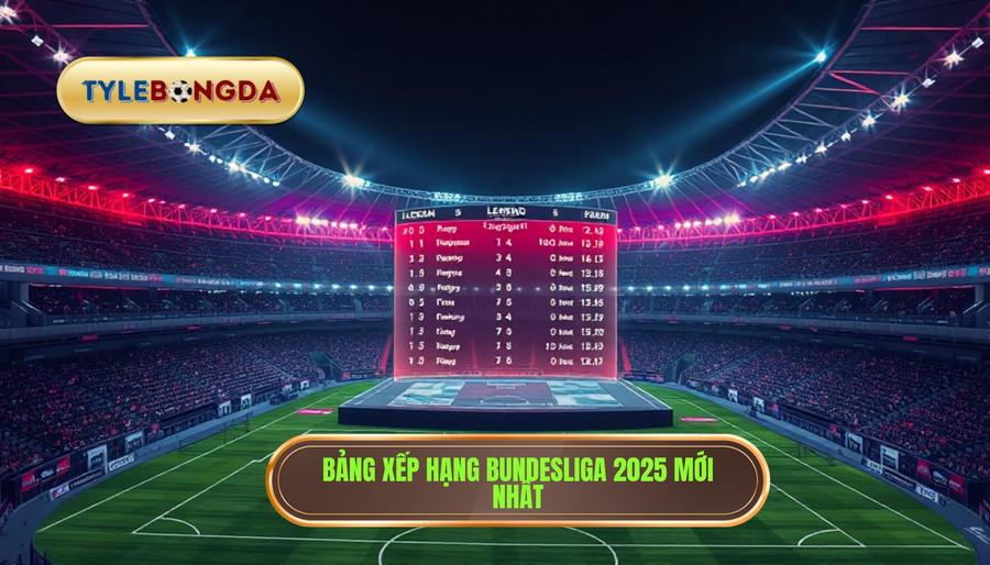 Bảng xếp hạng Bundesliga 2025 mới nhất